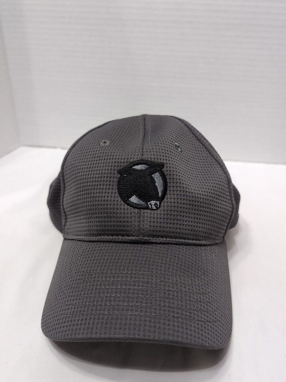 Mule Hide Strapback Hat Gray one size Adjustable Embroidered Continental